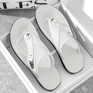 Flip Flop Men's Sandal,Summer New Sandals，Men's Beach Shoes Fathersdaygift Boy Footwear Soft