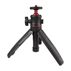 Mini Extendable Desktop Tripod Handheld Bracket Stand, Mobile Phone Accessory with Flexible Ballhead, 1/4 in Screw Mount for Cellphone Selfie Photography
