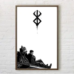 Berserk Manga Poster, Berserk Digital Poster, anime manga poster, anime wallart, berserk poster