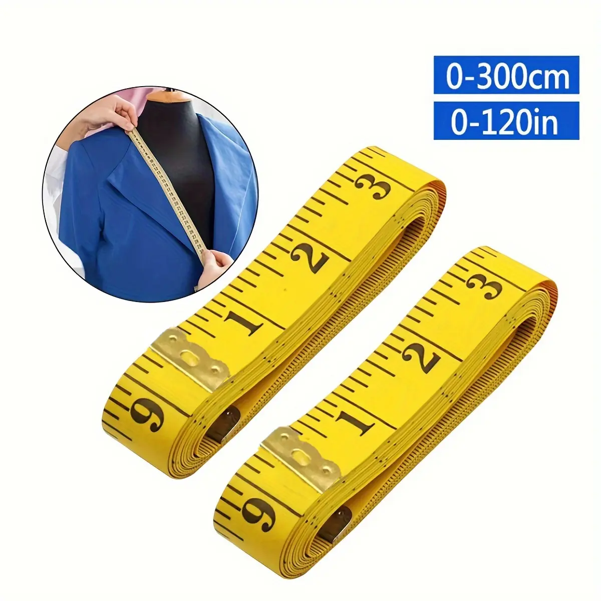 120 Inch Double-Sided Measuring Tape for Sewing, Sewing Tools, Thick and Flexible, Essential Tool for Accurate Body Measurements, Ideal for Crafting, Durable Tape Measure, Portable Tape Measure, Soft Tape Measure