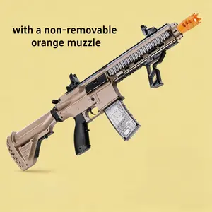 Electric feed Gel Ball Blaster,with a non-removable orange muzzle,Fully Automatic Outdoor toys, Boys Girls Toys Christmas gifts, Holiday gifts，Birthday gifts！ Covers