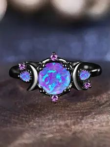 Fashion Colorful Artificial Gemstone Decor Ring, Fashion Jewelry for Party, Daily Clothing Decor, Trendy All-match & Exquisite Jewelry for Birthday Gift, Elegant Everyday Ring, Fashion Rings