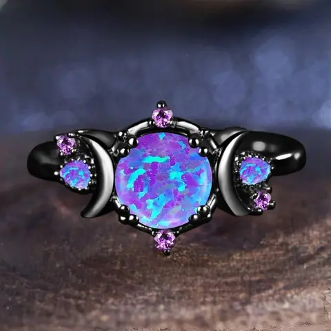 Fashion Colorful Artificial Gemstone Decor Ring, Fashion Jewelry for Party, Daily Clothing Decor, Trendy All-match & Exquisite Jewelry for Birthday Gift, Elegant Casual Ring, Fashion Rings, Finger Rings