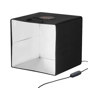 VEVOR 12" x 12" Photo Studio Light Box 3000-5600K 6 Double-Sided Color Backdrops