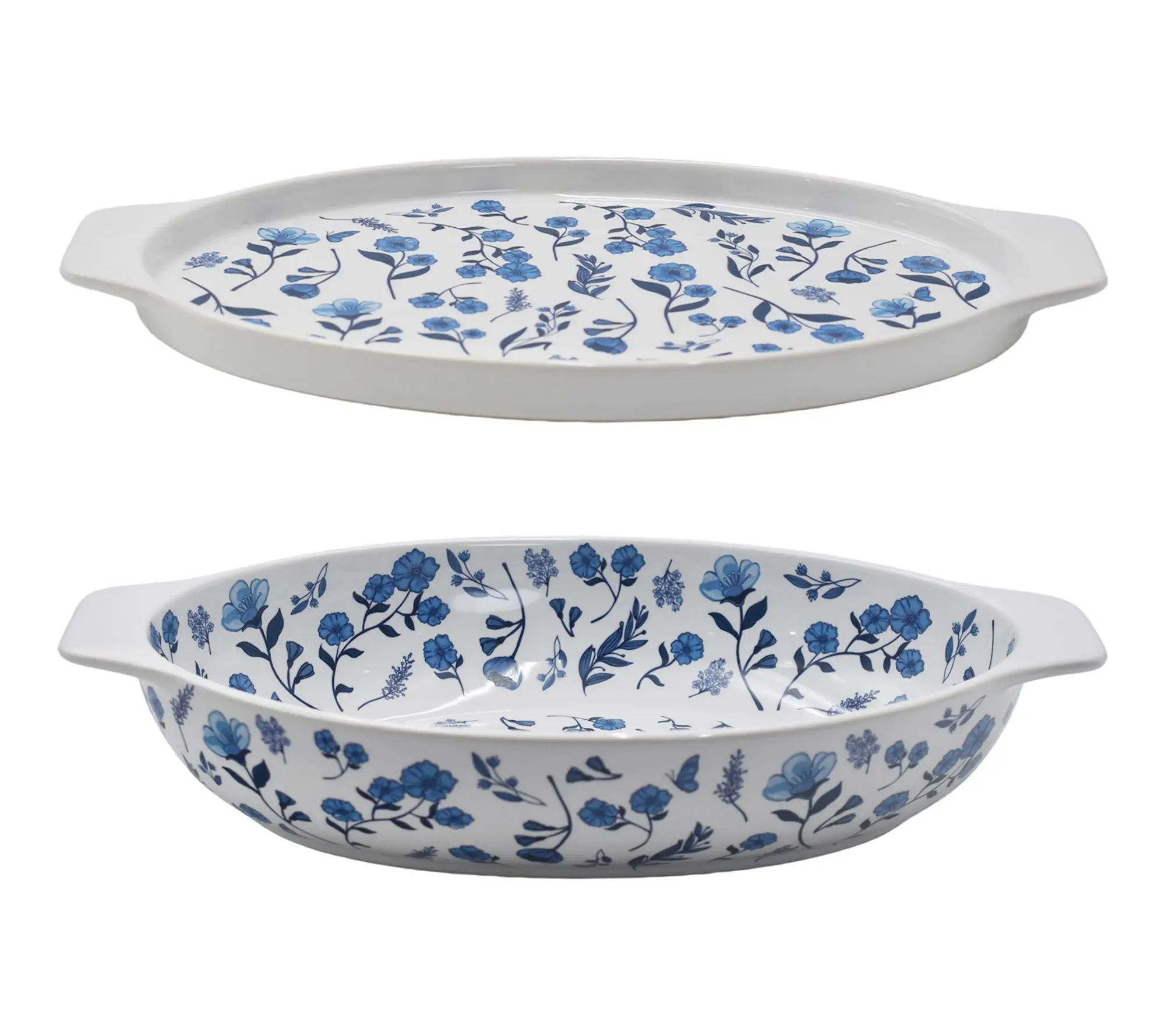 Temp-tations 3-qt Shallow Casserole Dish with Lid-It