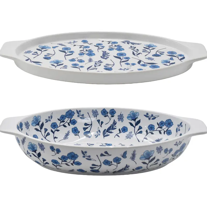 Temp-tations 3-qt Shallow Casserole Dish with Lid-It