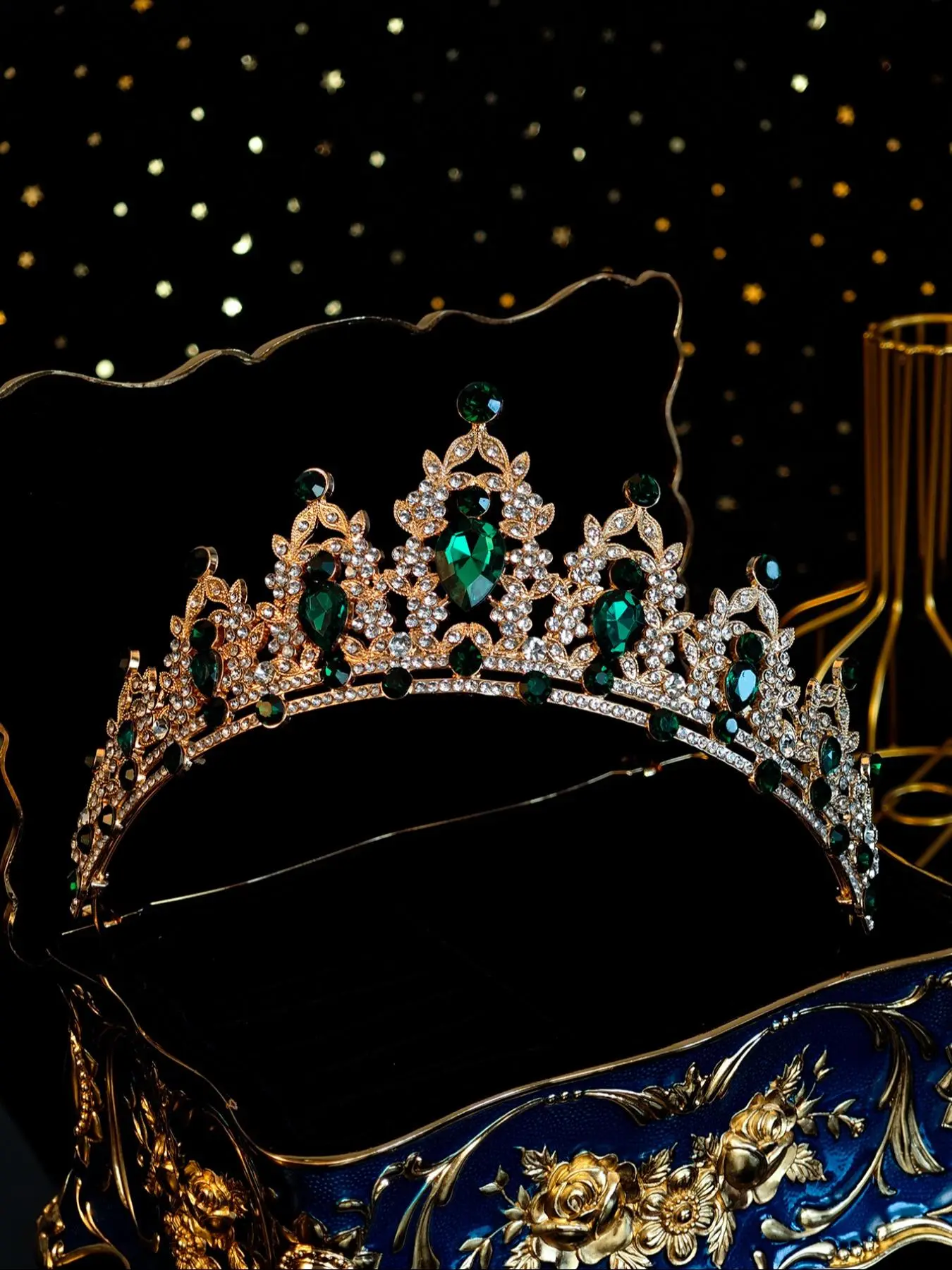 Elegant Rhinestone Decorated Crown Design Headband, Luxury Bridal Headwear for Wedding Bridal Party Formal Occasions, Fashion Hair Accessories for Women