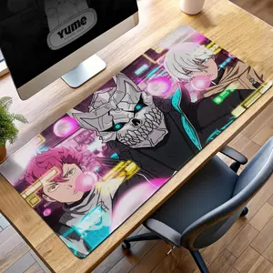 Kaiju No. 8 Trio Desk Mat - Anime Gaming Mouse Pad, Monster Defense Corps Art, Anime Gift