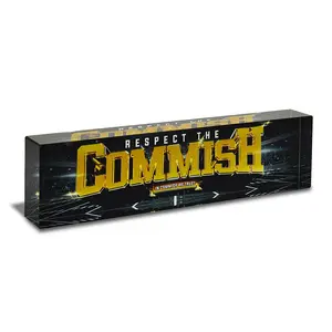 8" Respect the Commish Acrylic Desk Name Plate