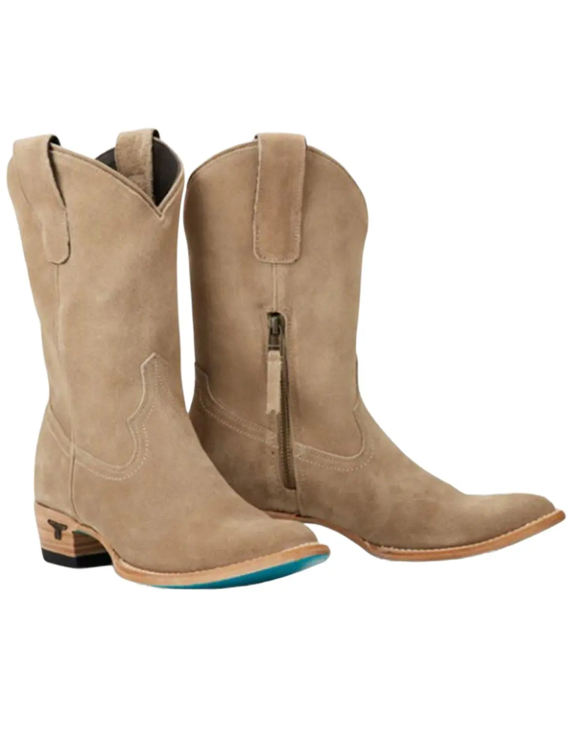 Lane Women's Women'S Plain Jane Midi Suede Western Boot Round Toe - Lb0552k