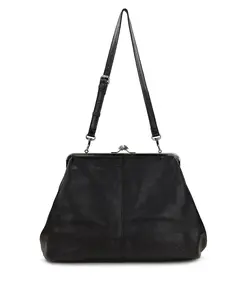 Serafina Large Frame Bag - Rugged Natural Grain Leather