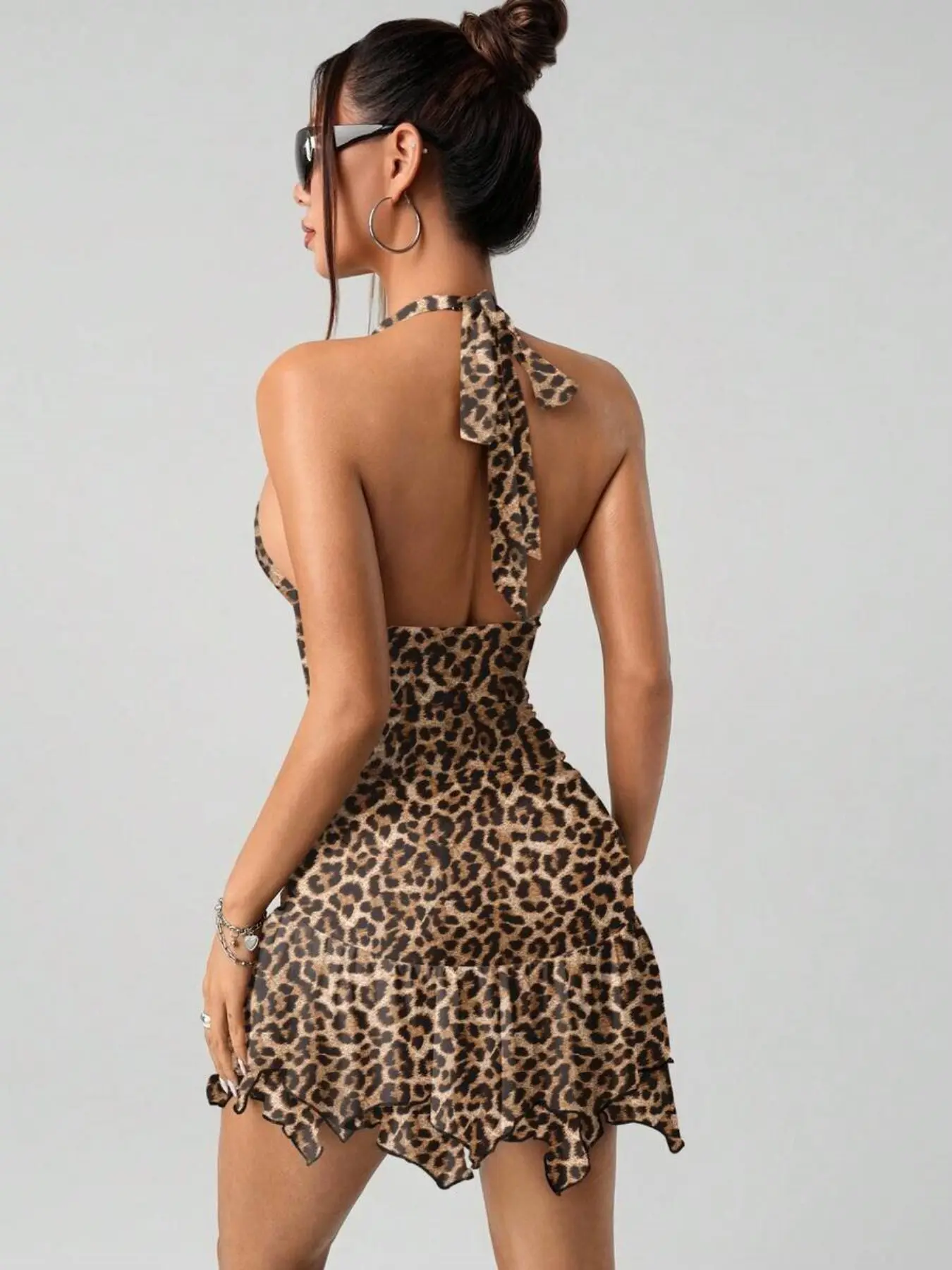 mini white dress sparkly Nala Sequin Mini Dress - White