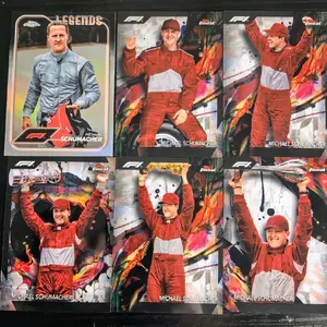 Michael Schumacher- '24 Topps Finest F1 Rare - Common, '24 Chrome F1 Refractor