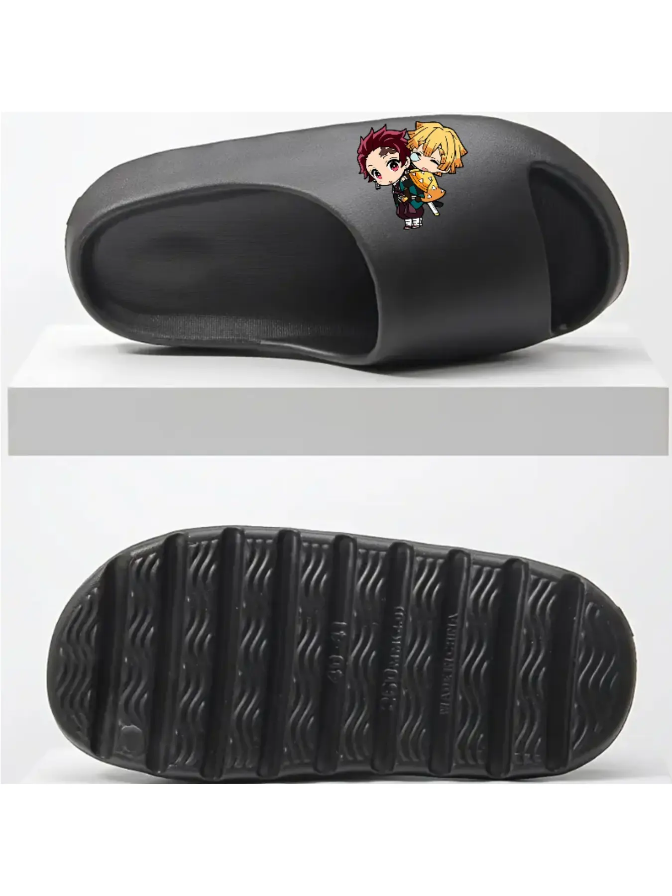 Cute Demon Slayer Characters Print Coconut Slippers for Women Men Kids Comfortable Non-slip Beach Sandals Summer Outdoor Indoor Home Slippers Casual Footwear