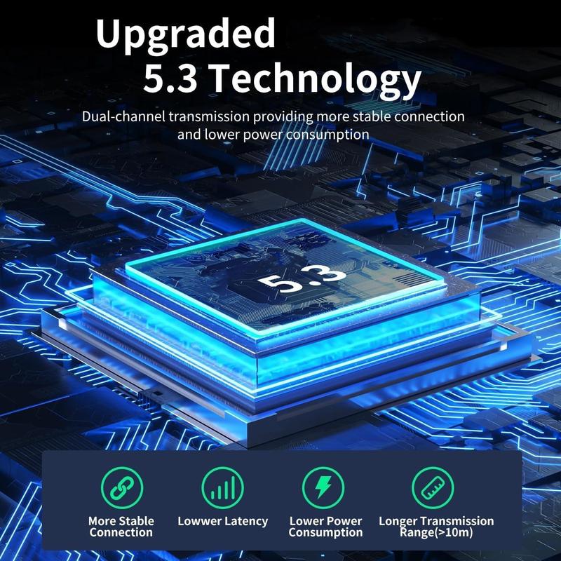 Q71 Open Ear Clip Wireless Earbuds Bluetooth 5.3, Sports Earphones Built-in Microphone with Earhooks & Ear Hook, Wireless Charging Case & Display, Waterproof Fitness Headphones for Exercise Sturdy Noise Free Chargeable