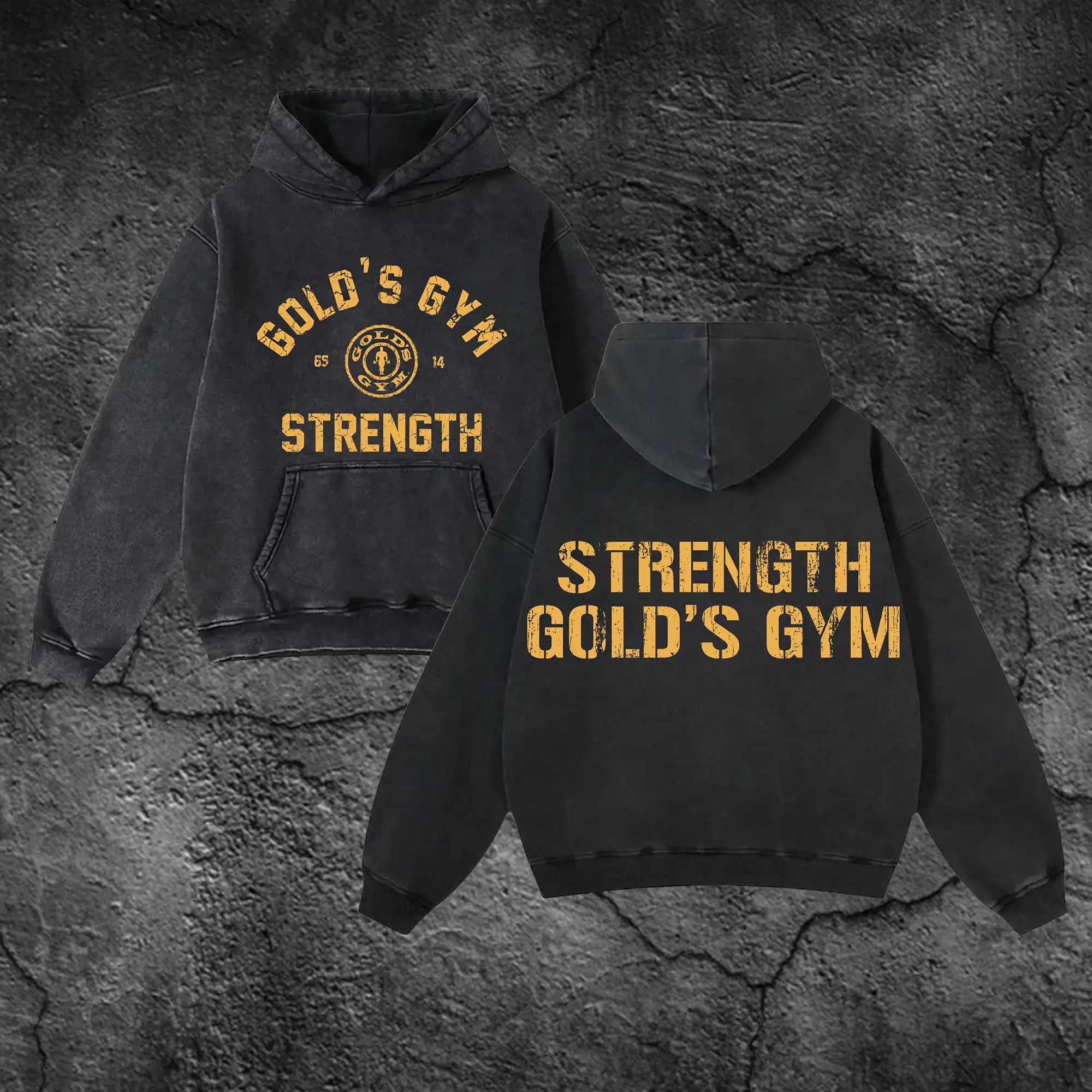 黒　LÝFT × GOLD'S GYM VINTAGE LOGO HOODIE golds gym hoodies - TikTok Shop