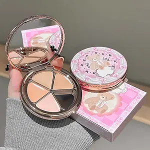 Full Coverage Concealer Palette Cosmetic - G06-01, Full Coverage Foundation, Smoothing, Easy-to-Blend, Long-Lasting, Radiant Natural Glow, Brightens Skin Tone, Hides Acne Scars Dark Circles for Flawless Skin, Daily Wear Makeup