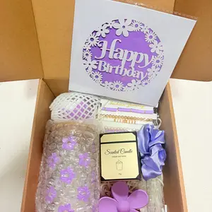 Women Birthday Gift Set, Includes Candles, Hair Clips, Headbands & Bracelets, Perfect for Sisters, Daughters, Friends, Creative Holiday Presents, Gift Box Set