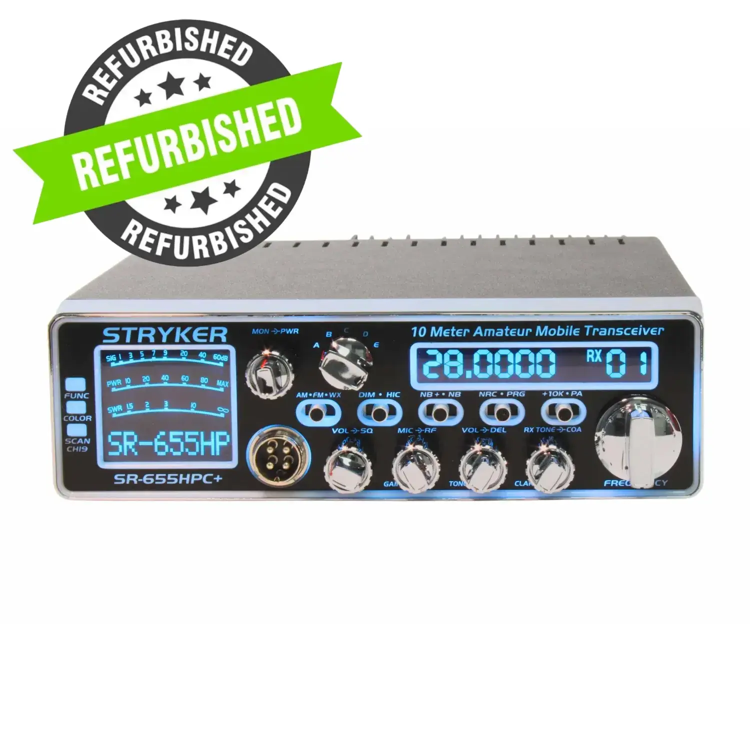 Stryker SR-655HPC+ Refurbished 10 Meter Transceiver 100W AM FM NOAA Weather