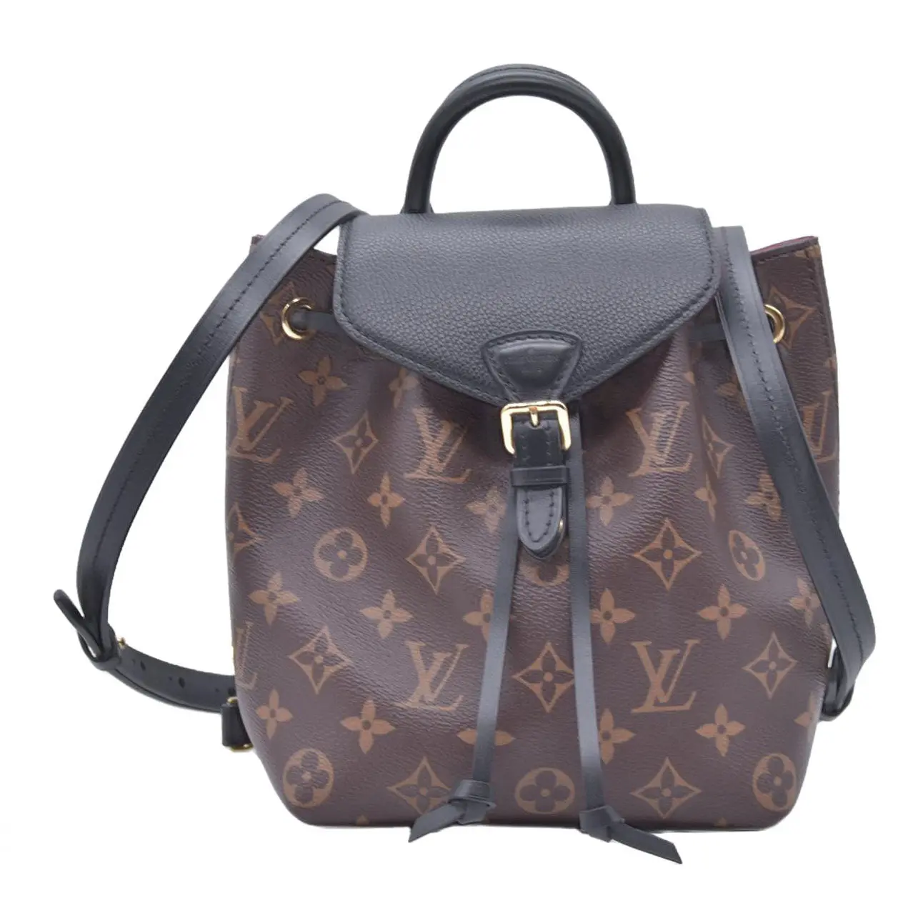 Pre-owned Louis Vuitton canvas Shoulder bags $3200 Monogram Montsouris BB