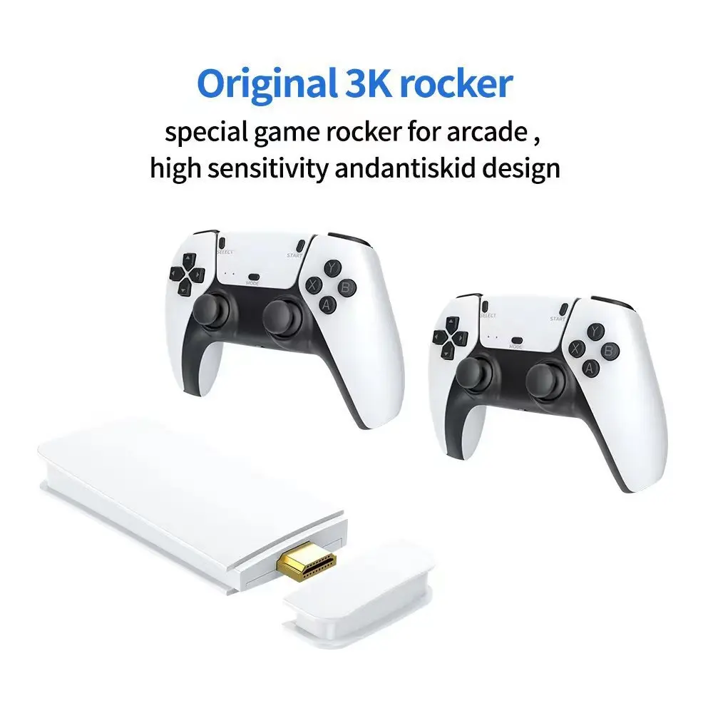 M15 Retro Game Stick - 4K HDMI Output with Wireless Controller, Over 30000 Built-in Classic Games, 64GB Storage for TV Arcade Gaming