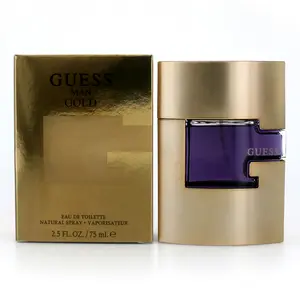 GUESS Men's Gold Eau de Toilette Spray - 2.5 oz EDT, Infused with Amber, Ginger, Lavender, Musk