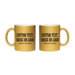 Personalized Glitter Ceramic Mug Set 11oz – Custom Name Coffee Cup with Matching Coaster, Sparkle Finish Gift for Her, Birthday Gift, Bridesmaid Proposal, Unique Handmade Mug