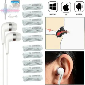 10-PACK Universal 3.5mm In-Ear Headset Wired Earphone Headphones Earbud With Microphone For Cell phone MP3 MP4 PC Laptops Computer
