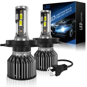 H4 LED Headlights High Low Beam Bulbs 100W Bright White Conversion Kit Pack of 2