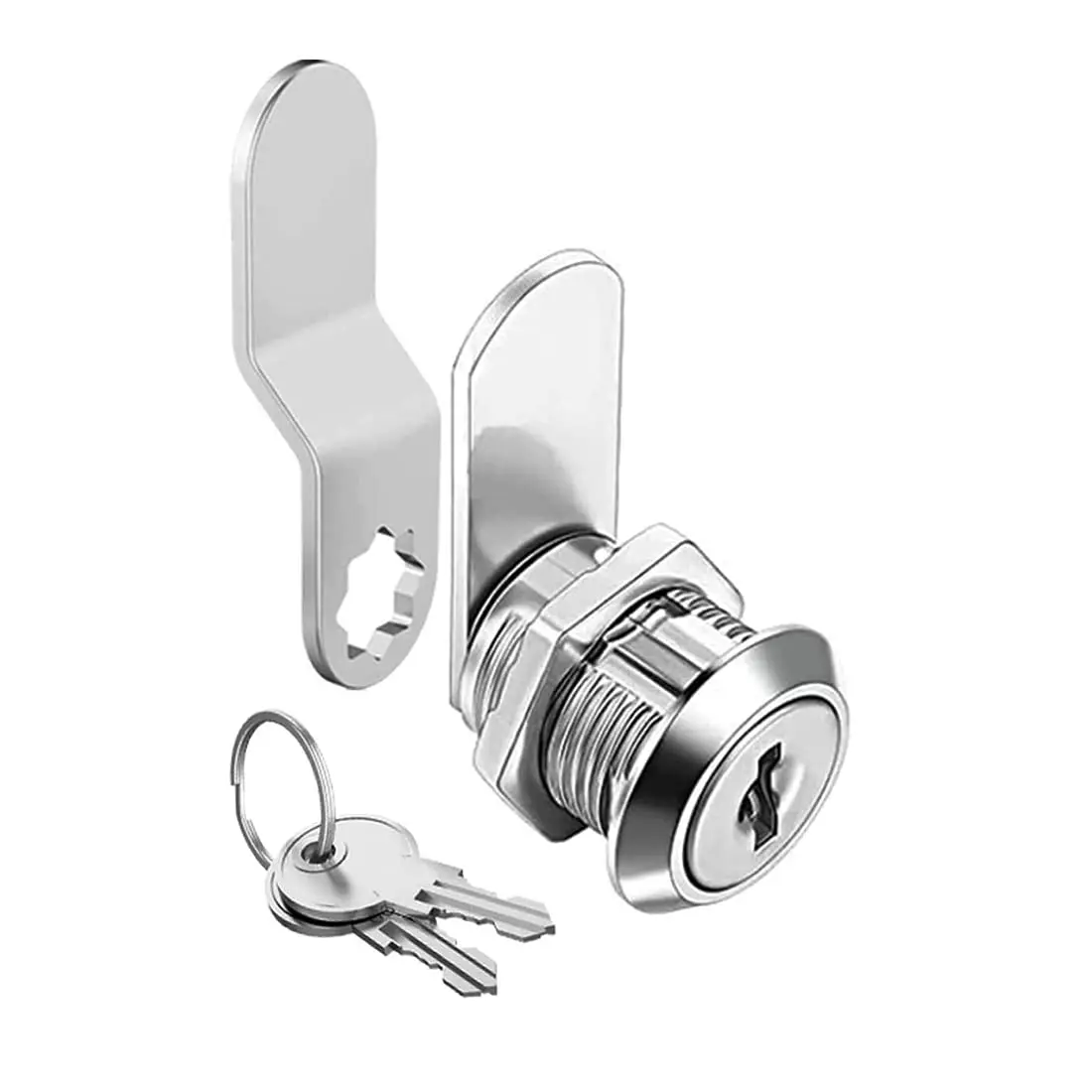 Truck Tool Lock with Keys, 5/8 inch Toolbox Lock, Cabinet, Desk Drawers Cam Lock Replacement for Trailer, RV Boxes, Mailboxes