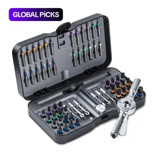 30/40/66-in-1 Ratchet Screwdriver Set, Magnetic Bit Kit with Detachable T-Handle, Multifunctional Screwdriver, Multipurpose Screwdriver, Multi-Purpose Repair Tool for Home Furniture Bicycle Computer Electronics, Ideal Valentine's Day Gift for Him