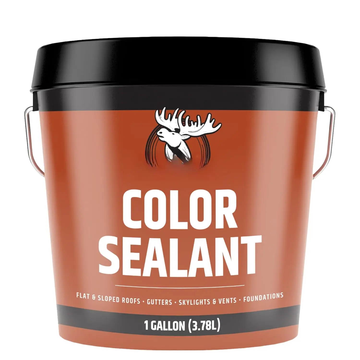 Color  Sealant - Elastomeric Roofing Coating for Flat or Slope Roofs & Foundations - DIY  & Leak Repair Membrane Compatible with Metal & Concrete - Barn Red, 1 Gallon
