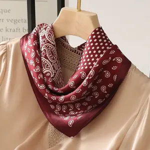 100% Silk Scarf - Soft and Elegant Design, Ideal for Everyday Wear handbag scarves