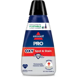 Bissell Professional Spot and Stain + Oxy Portable Machine Formula, 32 oz, Single, 32 Fl Oz