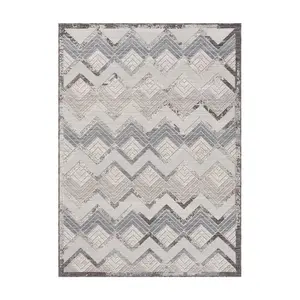 Ox Bay Chevron PET Indoor/Outdoor Area Rug, 7'10" x 8'10"
