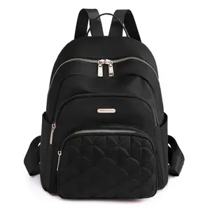 Women's Lightweight Large Capacity Backpack  Pastel Pink, Spacious Daypack with Front Zipper Pocket & Side Pockets, Elegant Minimalist design for Work, Travel, Everyday Use