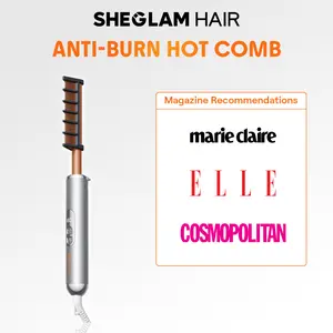 【BOGO SALE】SHEGLAM HAIR Anti Burn Hot Comb for Effortless Straightening-Effortlessbeauty- Coachella-#Summervibes-mothersdaygift