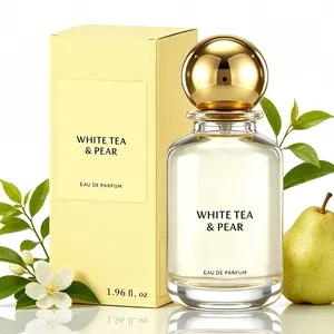 White Tea & Pear Eau De Parfum 58ml (1.96 oz) Pear, Bergamot, Lemon, White tea, Clary sage, Musk, Cork, Tonk bean – Long Lasting Luxury  Fragrance for Men Women | Premium Gift