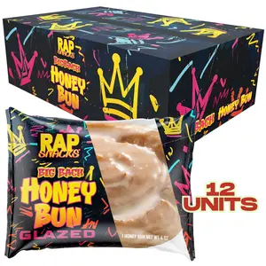 Rap Snacks Big Back Glazed Honey Bun (Case of 12)