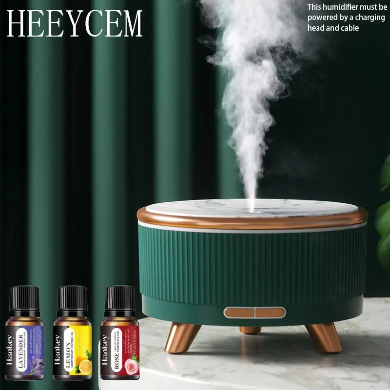 1-Pack Essential Oil Aromatherapy Diffuser, Circulating Humidifier, Fragrance Aroma Humidifier, Air Aroma Humidifier, Home Office Aromatherapy Diffuser, 7 Color Lights with Three Bottles of Essential Oils, Home Office Gift for Family and Friends