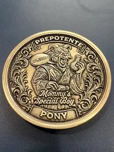 Prepotente Goat Challenge Coin, Dungeon Crawler Carl Collectible, LitRPG Fantasy Metal Coin, Gamer Gift for Book Lovers and Nerd Fans
