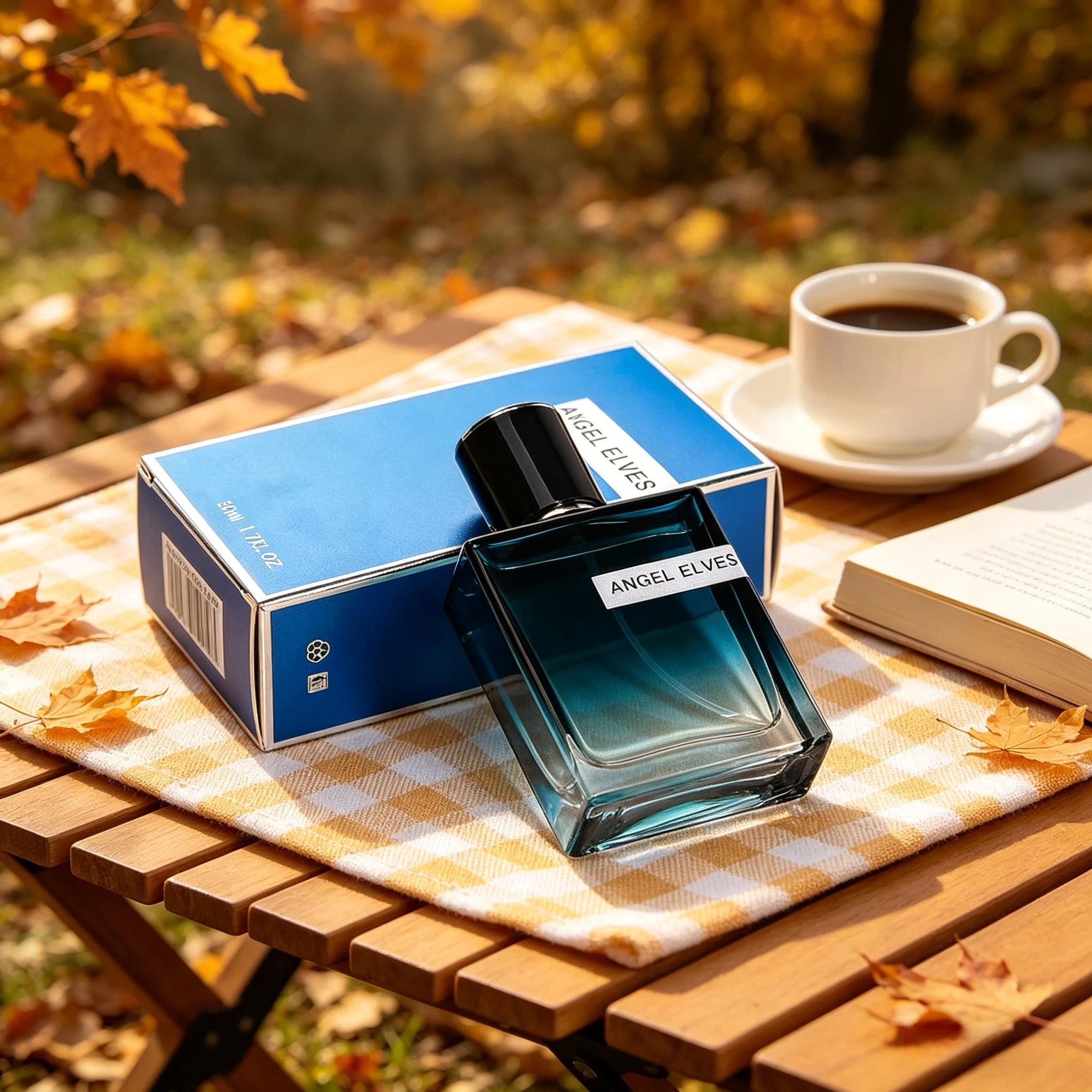 ANGEL ELVES Dark Blue Perfume | 50ml 1.7Fl.OZ | men's colognes | The freshness of the windflowers and lilacs, mingled with the floral scent of anemones and jasmine, concludes with a gentle white musk. |summer fragrance men | long lasting perfume