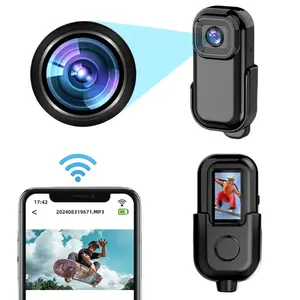 1080P Wearable Body Camera, Portable Body Camera with 0.96'' HD LCD Display, Pocket Video Recorder, Vlogging Camera for Outdoor, Vlog, Travel, Law Enforcement