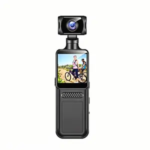 Outdoor Handheld Sports Camera, 180° Manual Rotating Lens Camera with Screen, Portable 1080P Recorder, WiFi Hotspot Back Clip Camera