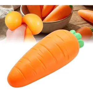 Squishy Carrot,Easter Carrot Stress for Easter Basket Stuffers Gifts Goodie Bag Fillers Carnival Reward Supplies (1PC)
