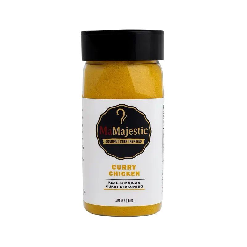 MaMajestic Curry Chicken Seasoning - 10oz - One Step cooking Real Jamaican Spice for Cooking