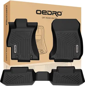 OEDRO TPE Floor Mats fits 2016-2017 Subaru Crosstrek, 2012-2016 Subaru Impreza, All Weather, Waterproof