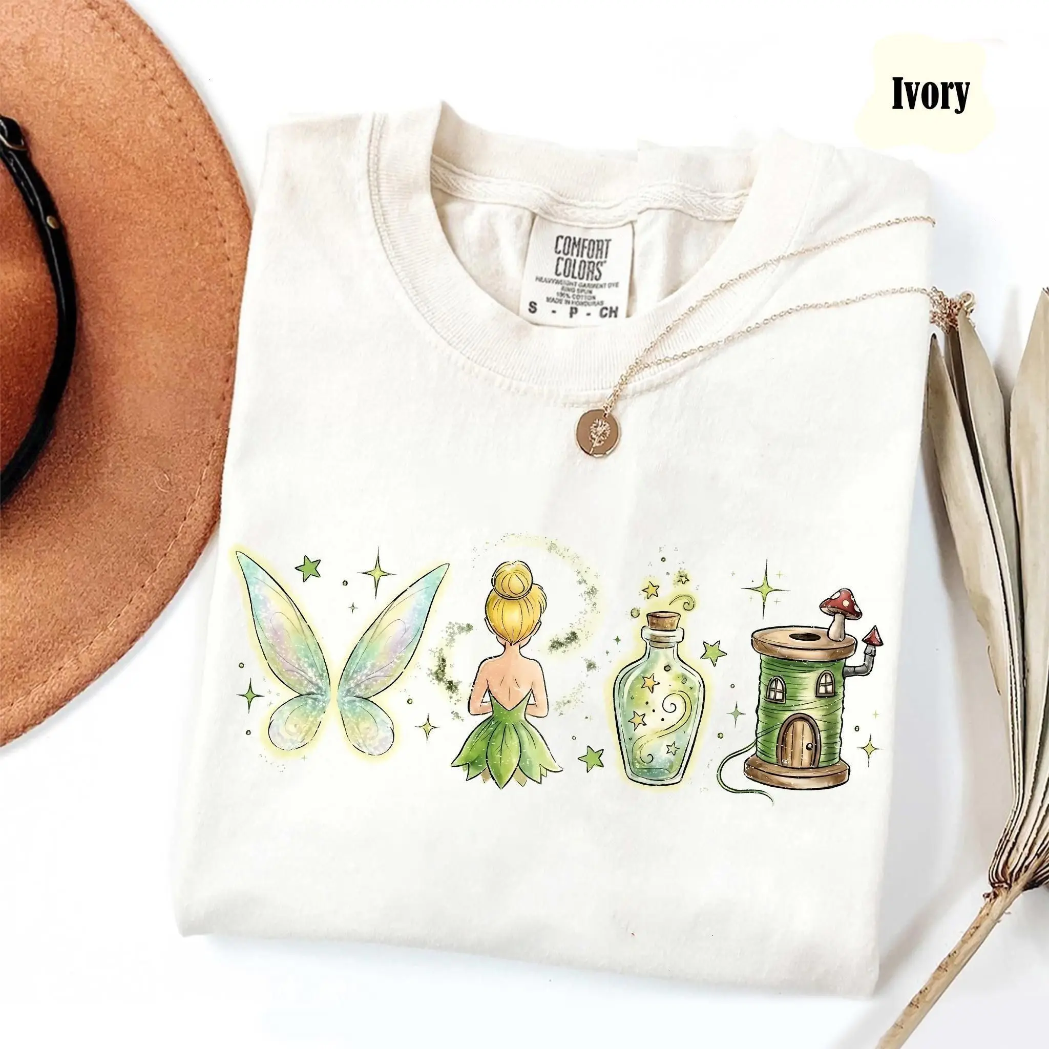 Comfort Colors Vintage Tinker Shirt, Neverland Tee, WDW Shirts, Magical Vacation Tee, Princess Shirt