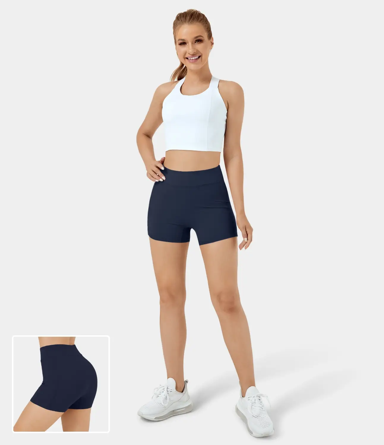 Halara Softlyzero️ Airy High Waisted Side Pocket Plain Cool Touch Yoga Shorts 3.5 Sport Activewear