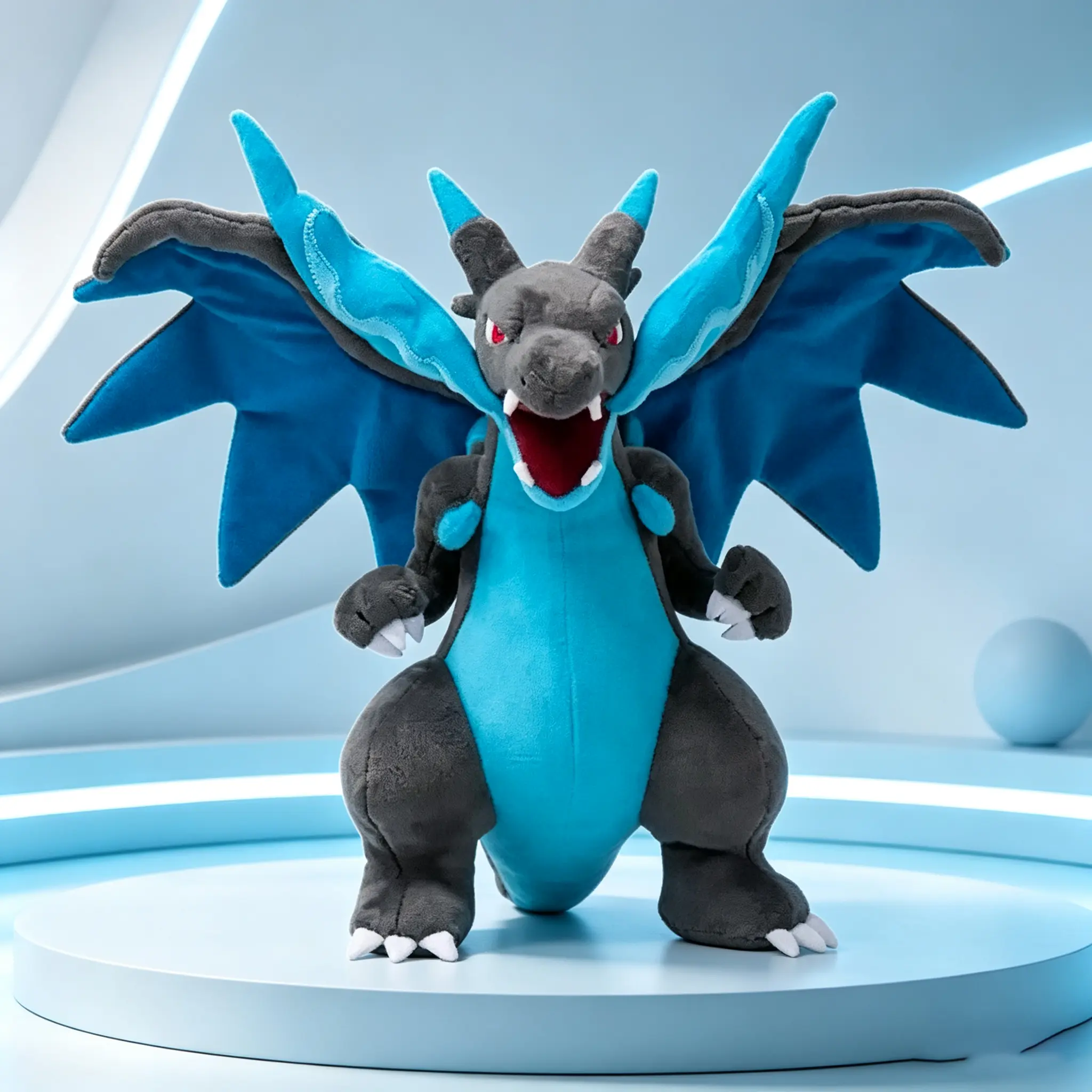 9 Inch Mega Charizard X Plush Toy